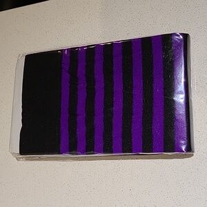 NIB Purple stripe stockings